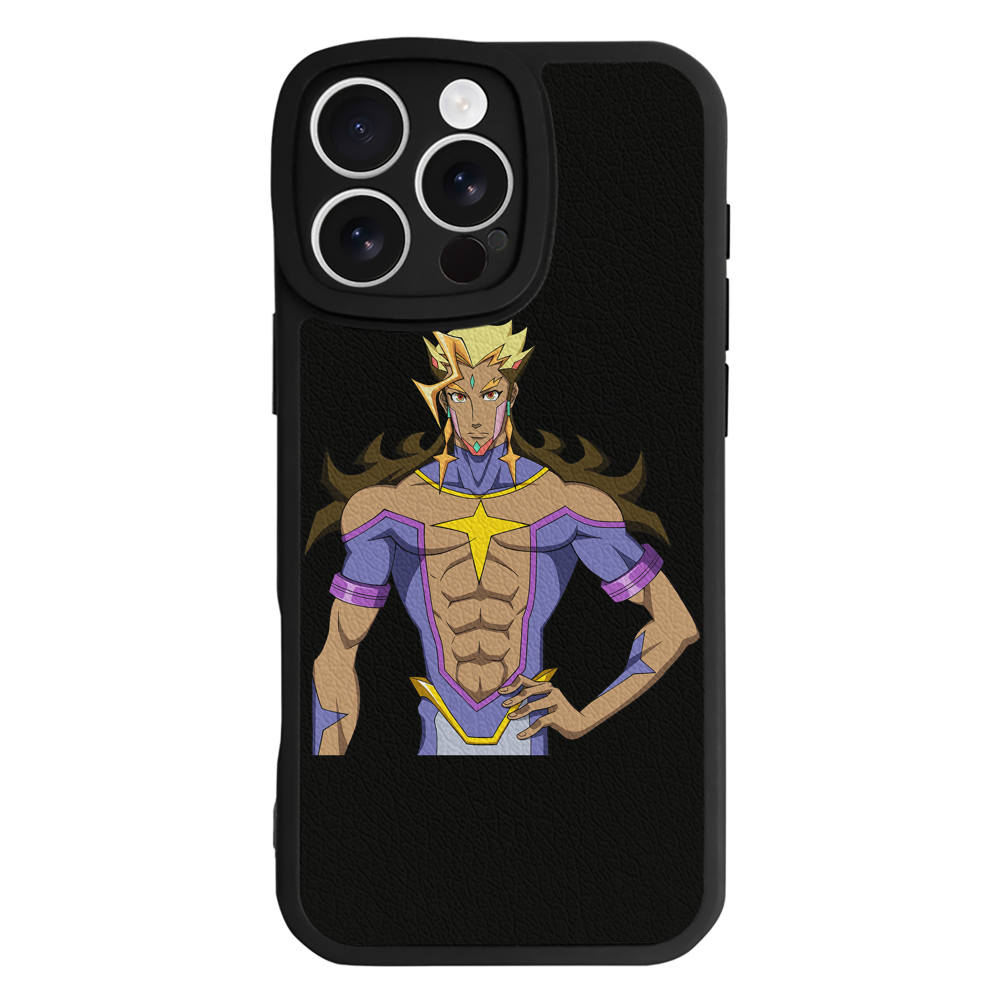 （画像用） 遊☆戯☆王 Yu-Gi-Oh! 【iPhone 16シリーズ対応】シリコンスマホケース（レザー調） 材質：シリコン